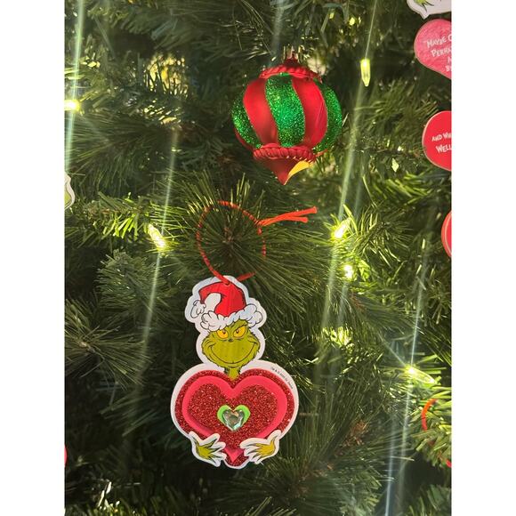 6 Piece Set of Grinch Ornaments for Christmas Tree, Wreath or Swag Decor - Picture 5 of 10